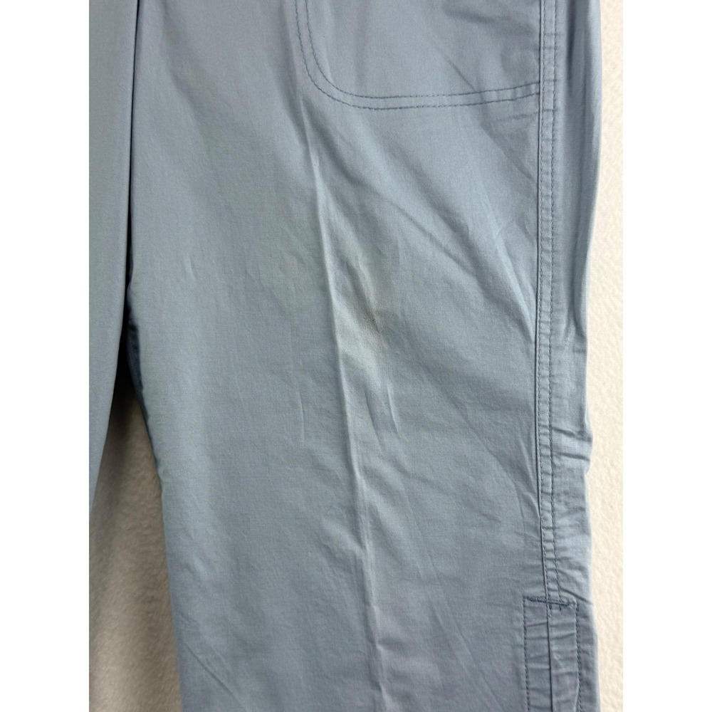 Gloria Vanderbilt Capri Pants Womens 12 Blue Stretch Amanda Cropped Tie Hem - Picture 4 of 11